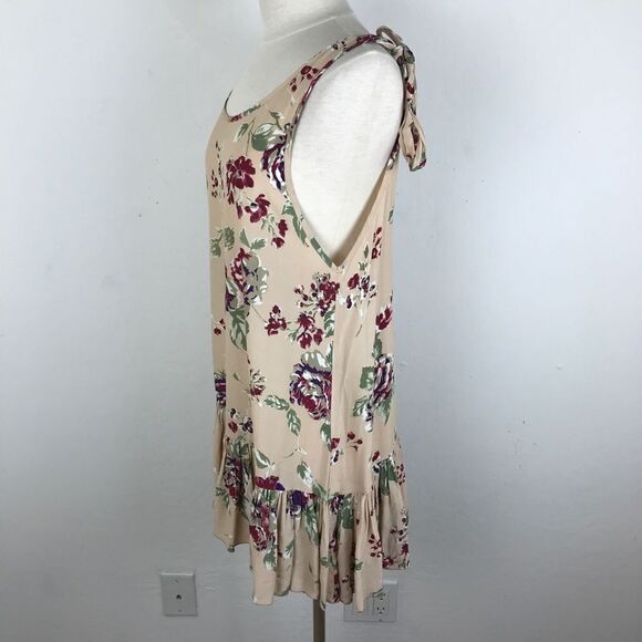 Faithful the Brand Floral Tie Strap Mini Dress Med - Picture 3 of 8